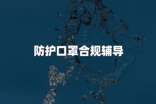 防护口罩合规辅导